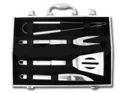 KIT CHURRASCO INOX 4PC UNY GIFT